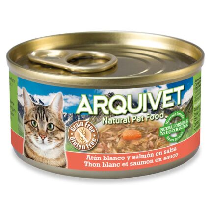 Arquivet Cat Wet Food Atum branco e salmão em molho 80g